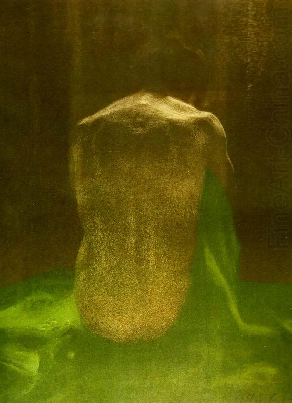 kathe kollwitz kvinnlig ryggakt pa gron duk oil painting picture